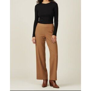 VINCE Brown Kick Flare Stretch Pants Workwear Office Women's Size 4‎ Cropped NWT